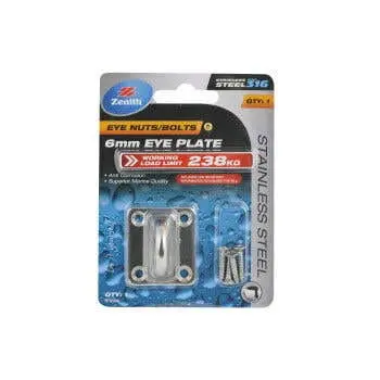 Zenith Eye Plate 6Mm Stainless Steel