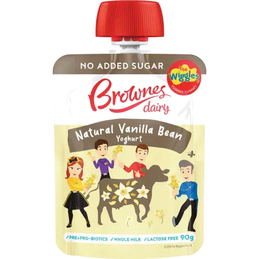 Brownes Dairy Joey & Friends Kids Vanilla Bean Yoghurt 90g
