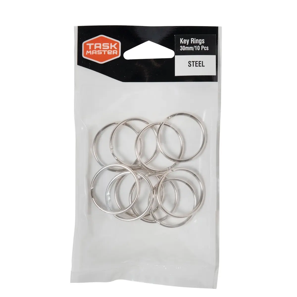 Taskmaster 30mm Key Ring - 10 Pack