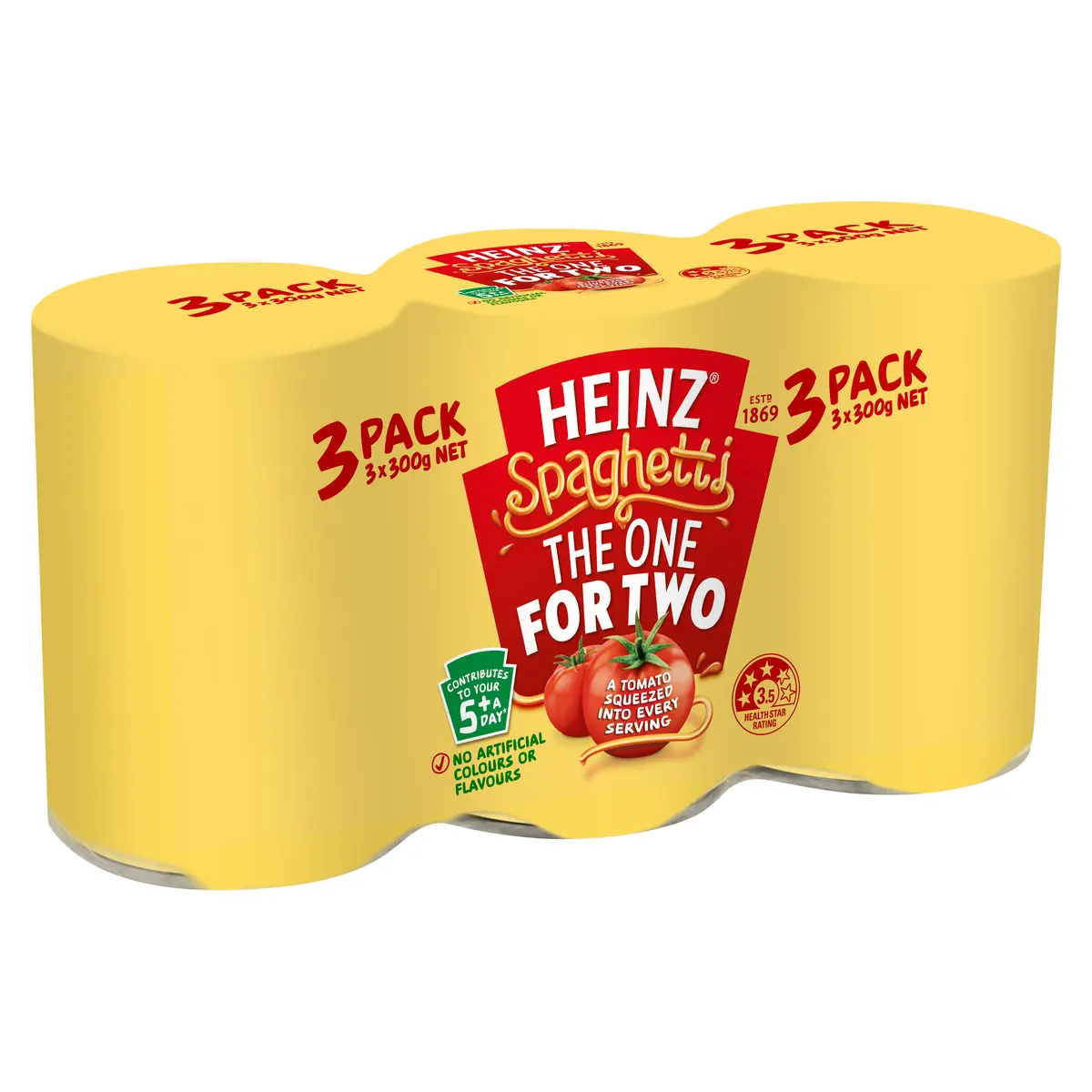 Heinz® Spaghetti The One For Two 3 Pack 3x300g