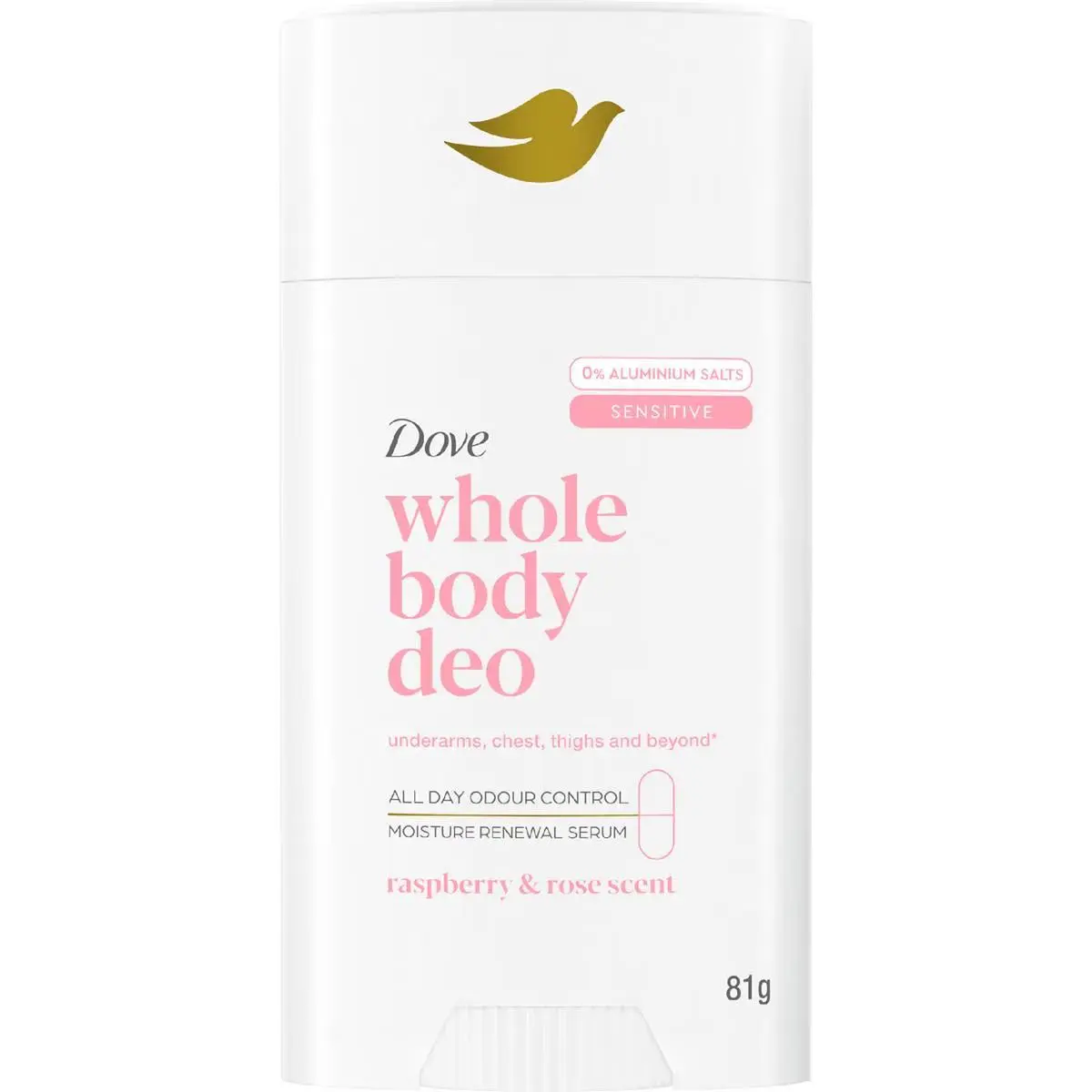 Dove Whole Body Deodorant Stick Raspberry Rose 81g