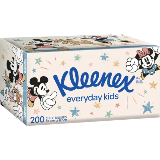 Kleenex Everyday Kids Facial Tissue 200 Pack