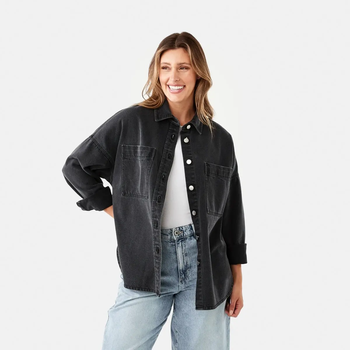 Long Sleeve Denim Shirt