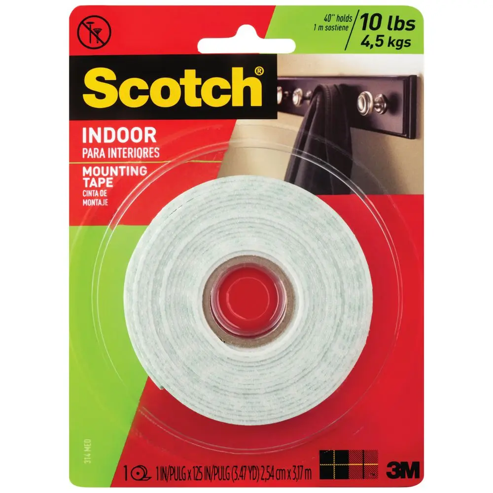 Scotch Indoor Mounting Tape 25mm x 3.1m