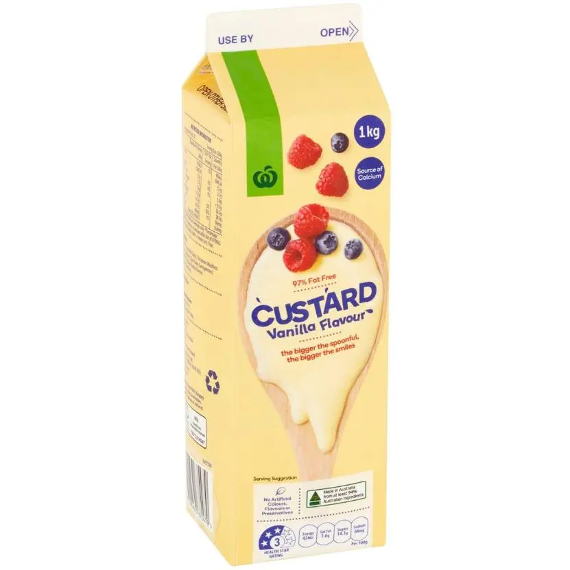 Woolworths Vanilla Custard 97% Fat Free