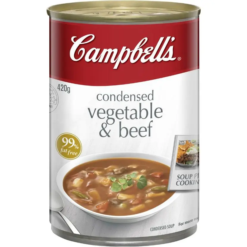 Campbells Condensed Soup Vegetable Beef 420g