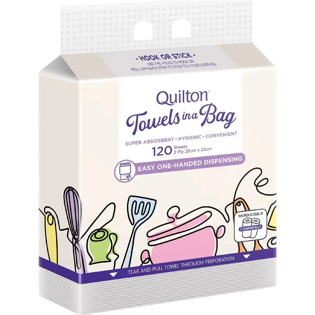 Quilton 2-Ply Paper Towel In A Bag