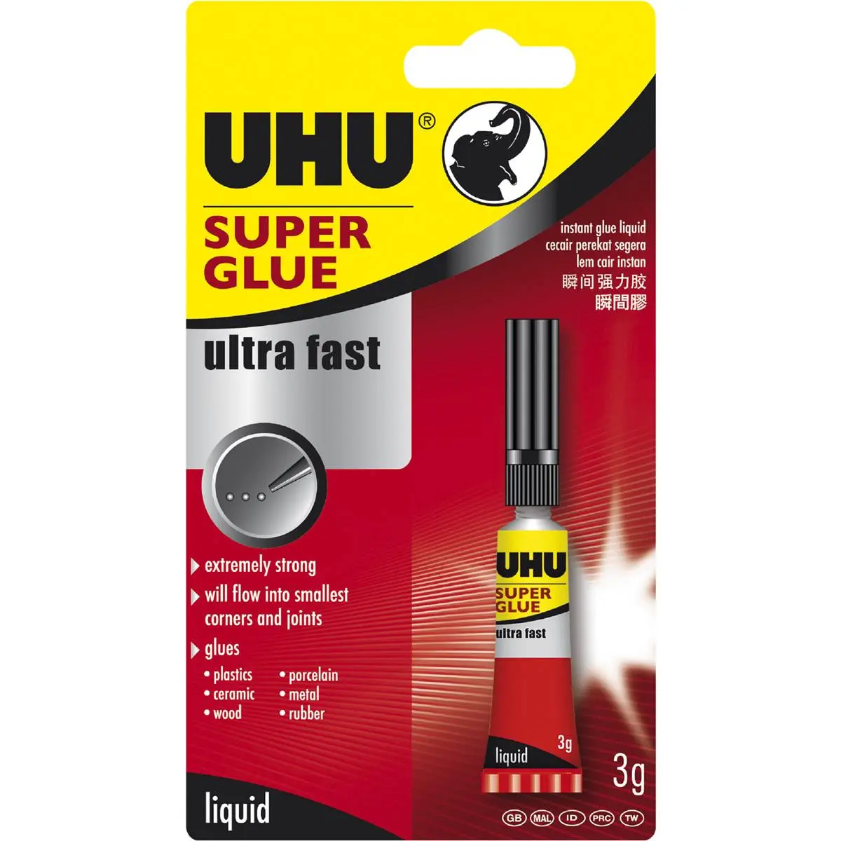 Uhu Ultra Fast Super Glue 3G
