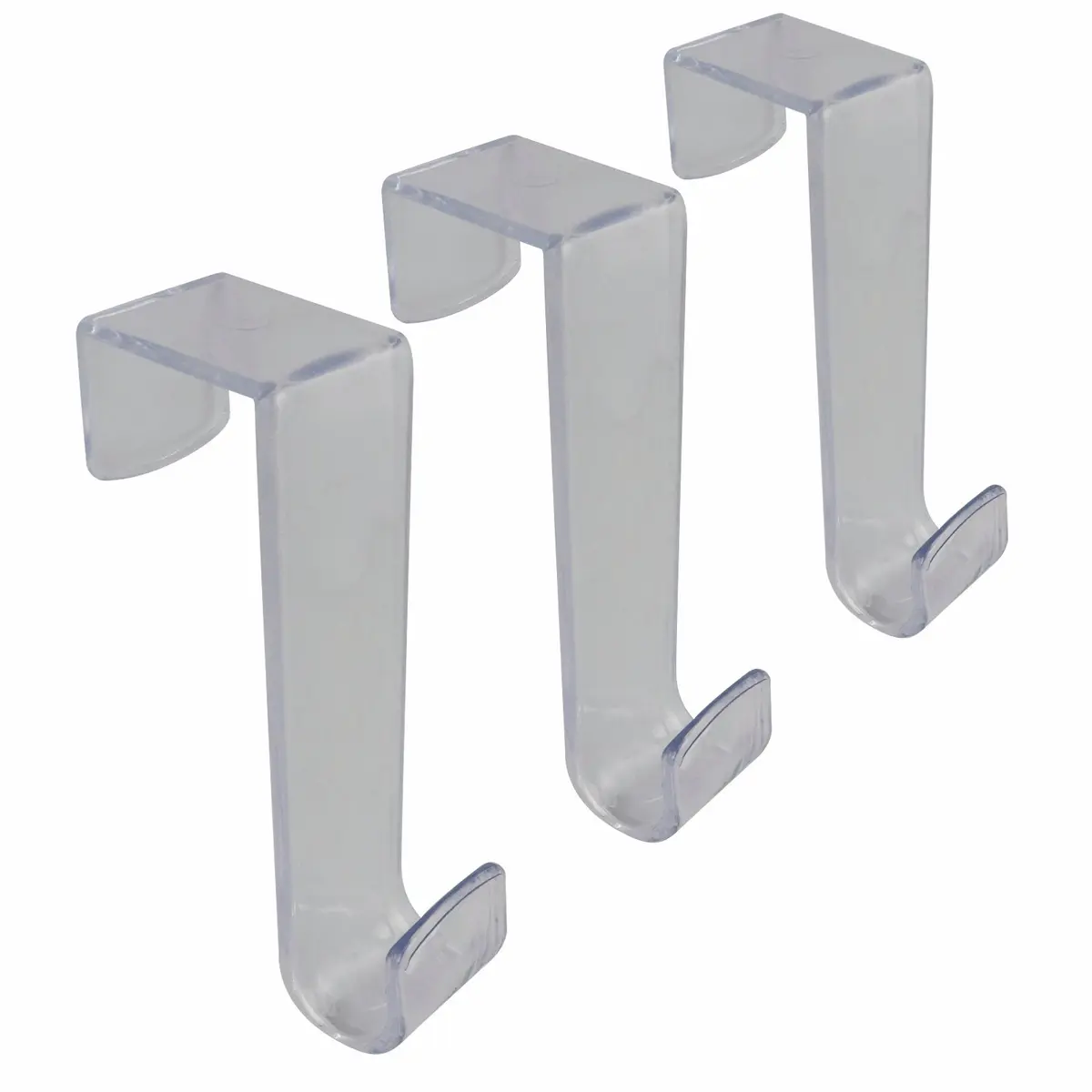 Adoored Clear Over The Door Decorative Hook - 3 Pack