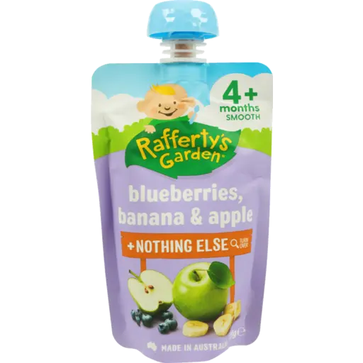 Rafferty's Garden Smooth Blueberries Banana & Apple 120g