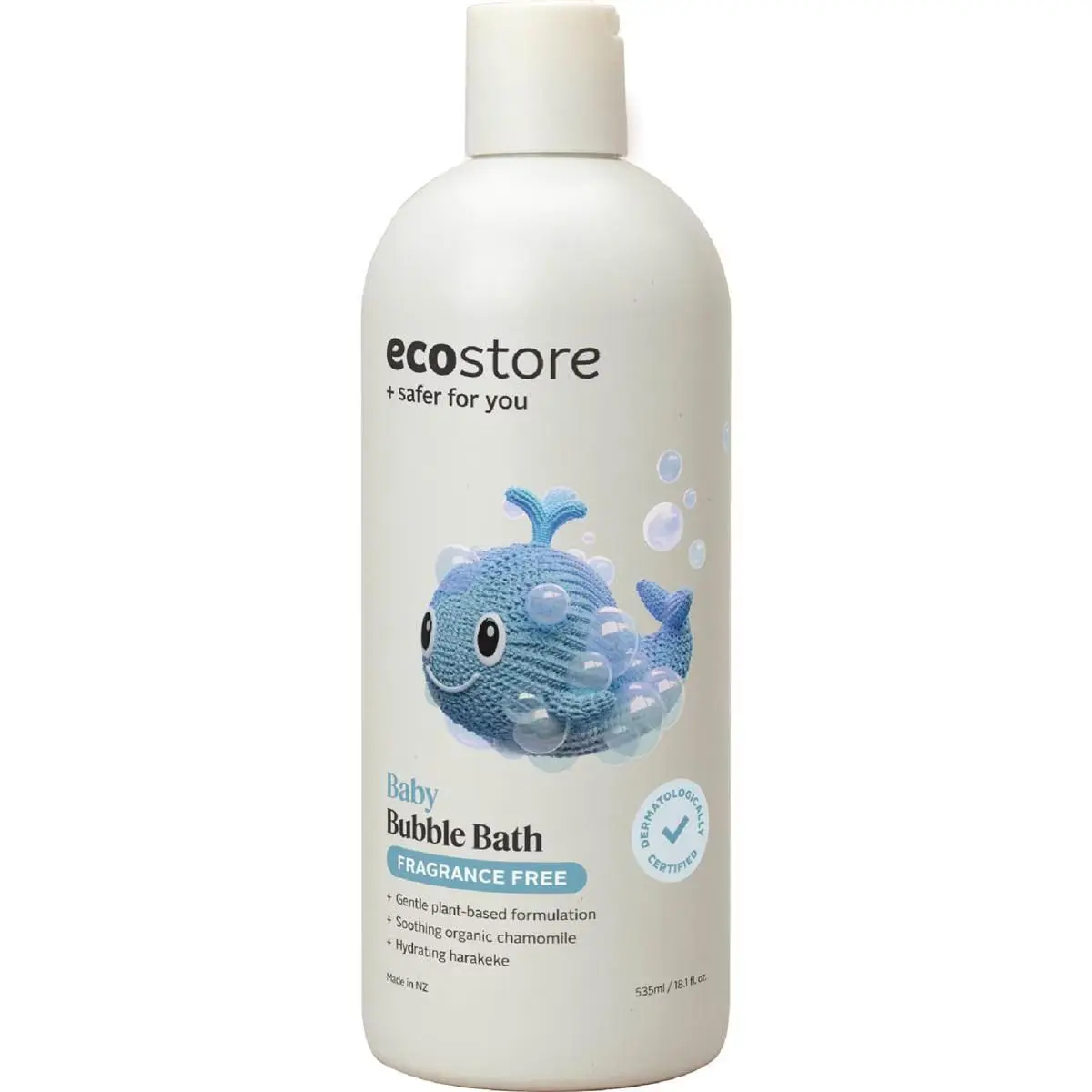 ecostore Bubble Bath Fragrance Free Baby 535mL