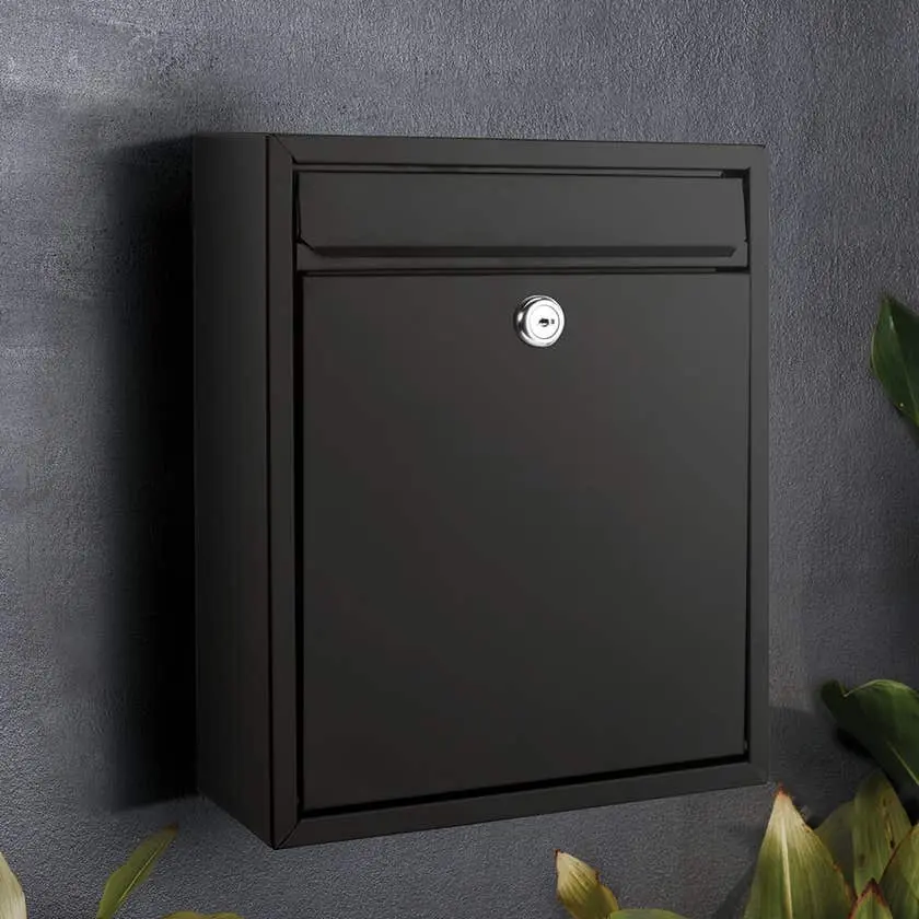 Sandleford Napoli Wall Mount Letterbox Black Ng124