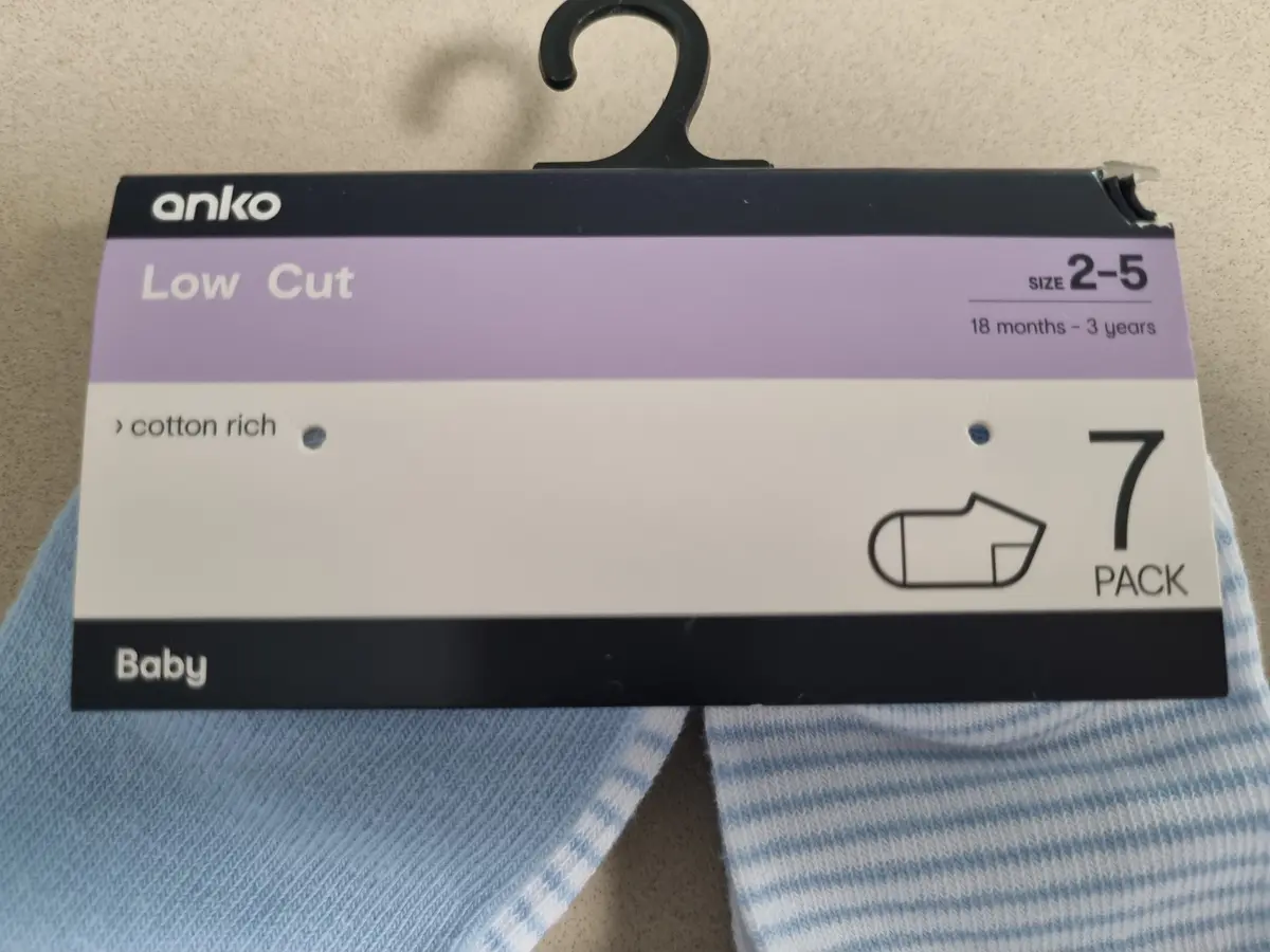 7 Pack Low Cut Socks