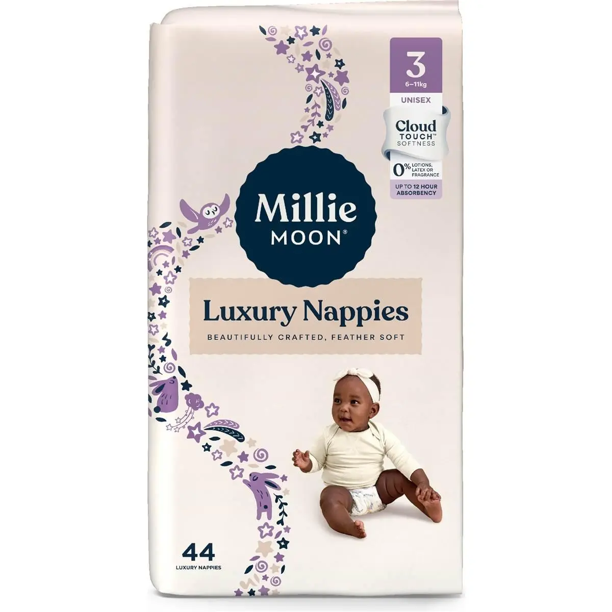Millie Moon Luxury Nappies Size 3 Crawler 6-11kg