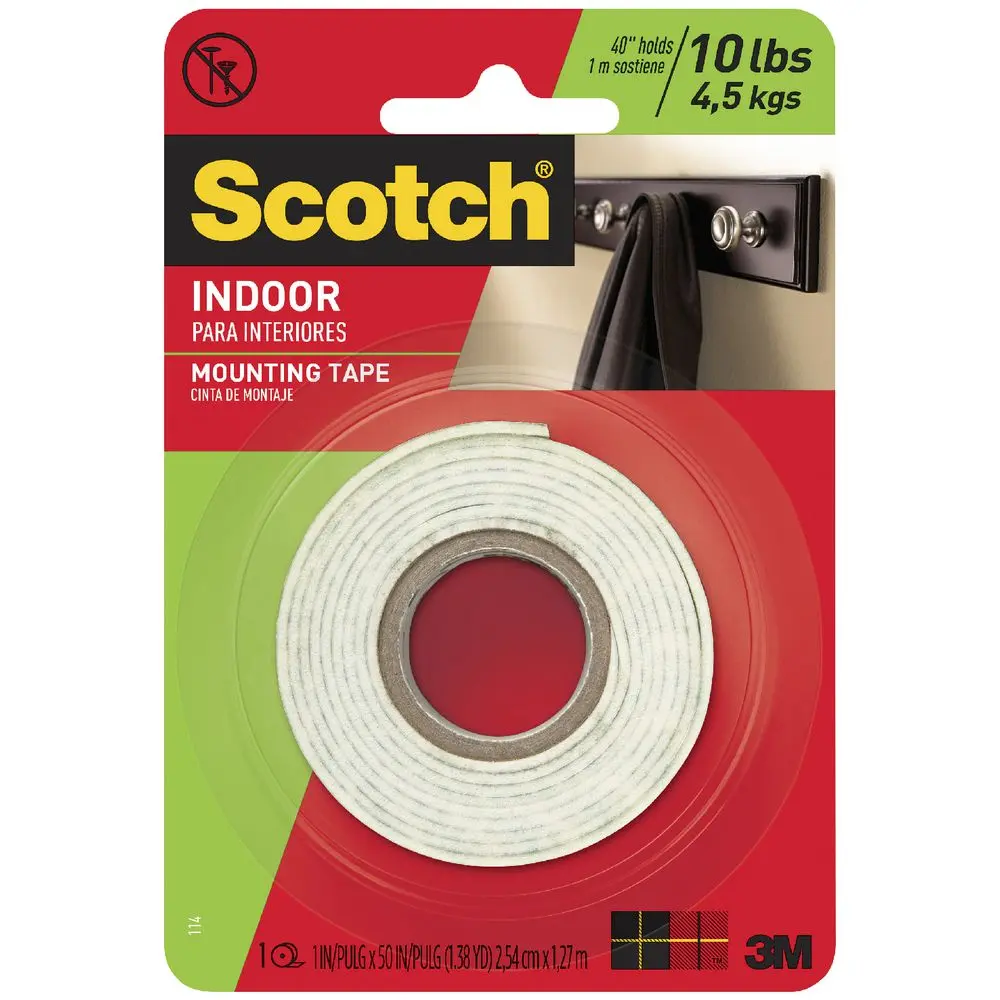 Scotch Indoor Mounting Tape 25.4mm x 1.27m