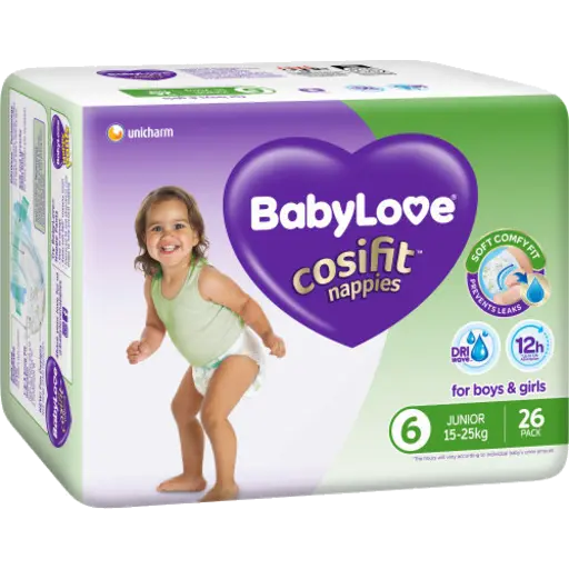 BabyLove Cosifit Bulk Nappies Junior 26
