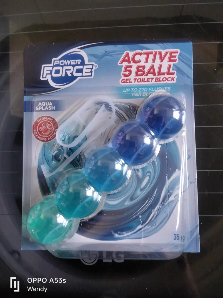 Power Force Active 5 Ball Gel Toilet Block 35g