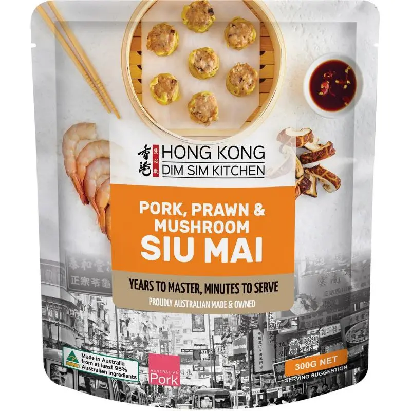 Hong Kong Dim Sim Kitchen Siu Mai Pork Prawn & Mushroom 300g