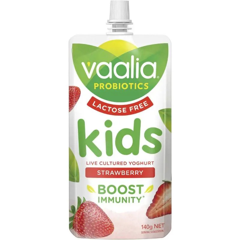 Vaalia Kids Lactose Free Yoghurt Strawberry 140g