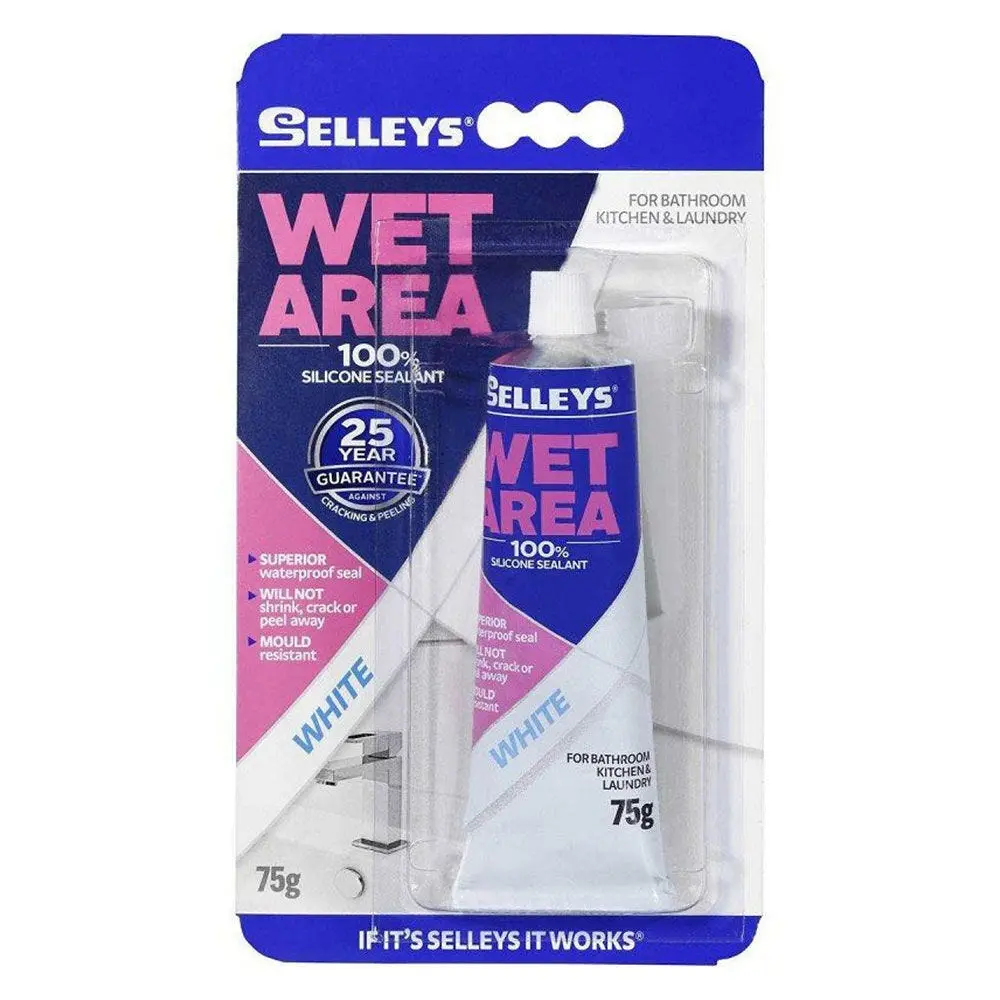 SELLEYS WET AREA SEALANT WHITE 75GR