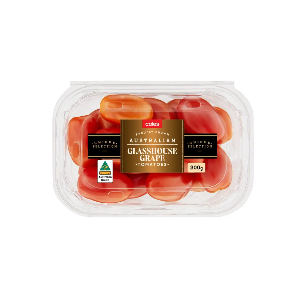 Coles Glasshouse Grape Tomatoes 200g