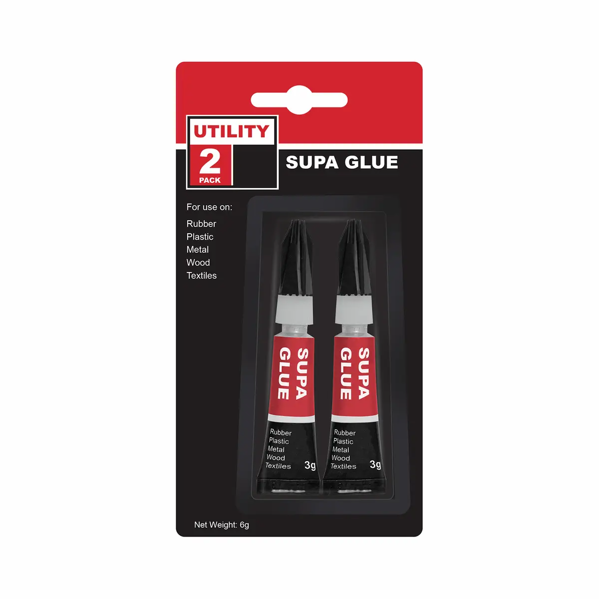 Utility Super Glue 3g 2pk