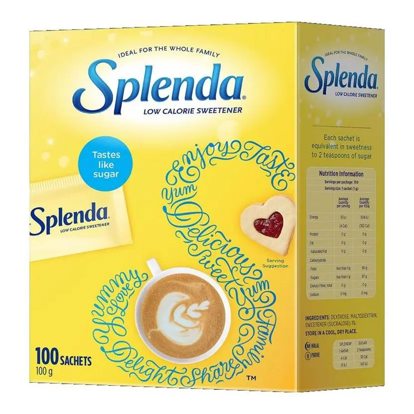 Splenda Low Calorie Sweetener Sachet 100ea