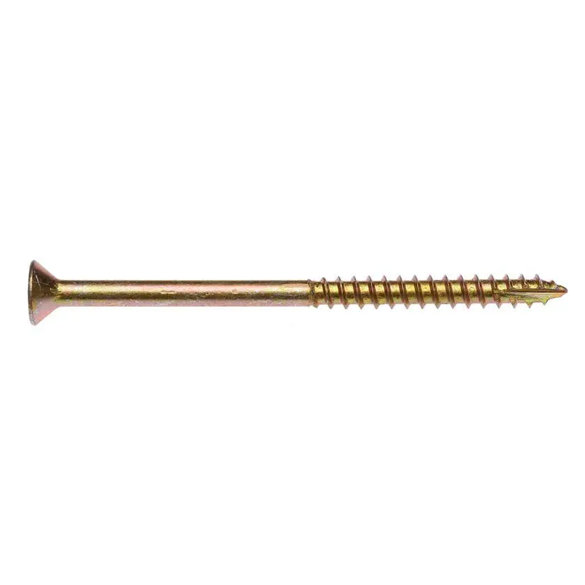 Zenith Timber Screws Countersunk Gold 10Gx75mm (50 Pack)
