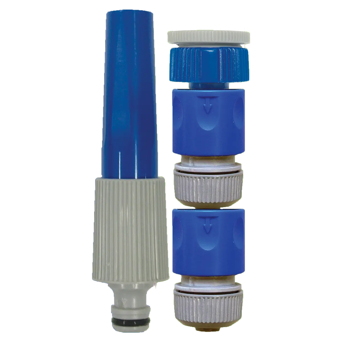 Aqua Systems 4pce Connector 12mm Hose & Nozzle Set