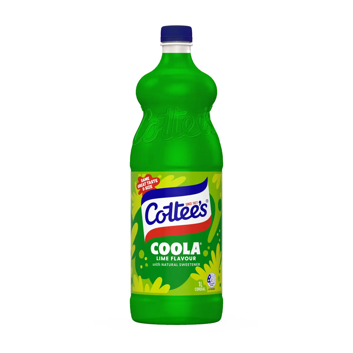 Cottee's Coola® Lime Flavoured Cordial 1L