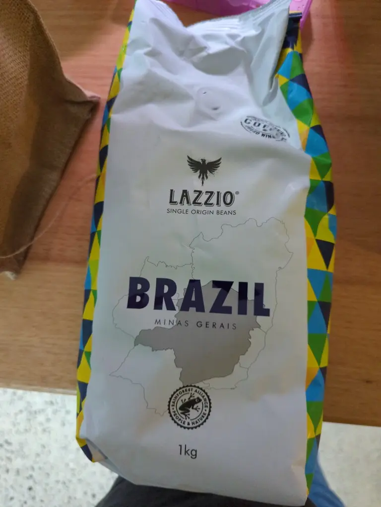 Lazzio Brazil Coffee Beans 1kg