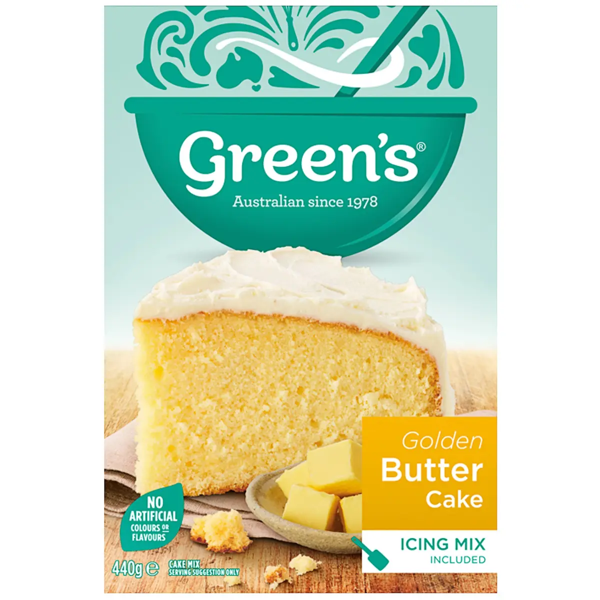 GREEN'S GOLDEN BUTTER CAKE MIX 440G