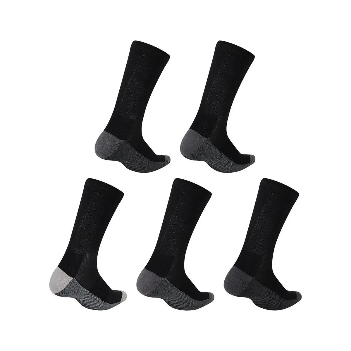 5 Pack Super Tough Crew Socks