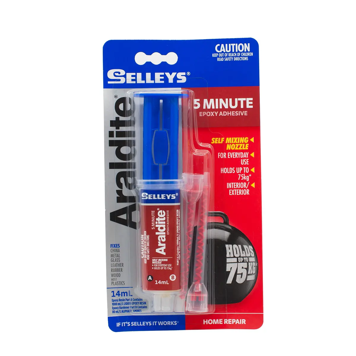 SELLEYS ARALDITE ADHESIVE 5 MINUTE 14ML