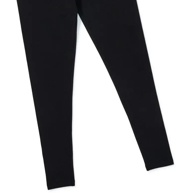 K-D Girls Plain Leggings - Black - Size 12