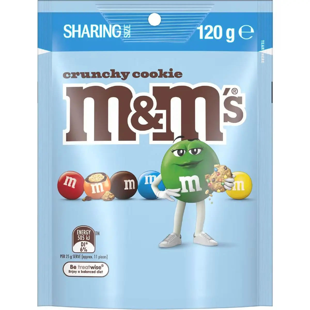 M&M'S Crunchy Cookie 120g Pouch