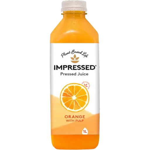 Impressed Essentials Pressed Juice Orange with Pulp 1lt