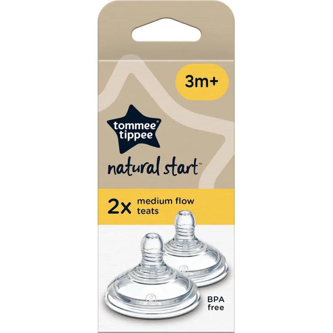 TOMMEE TIPPEE NATURAL START 2X MEDIUM FLOW TEATS
