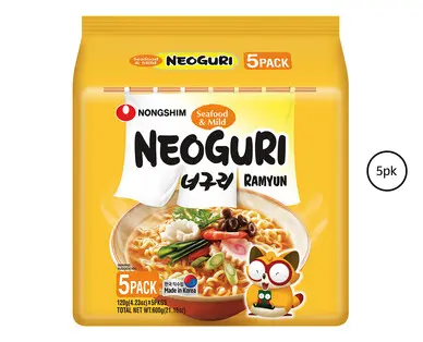Nongshim Neoguri Ramyun 5 Pack 600g