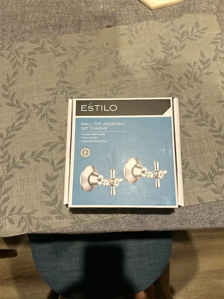 Estilo Chrome Jumper Valve Wall Top Assembly Set