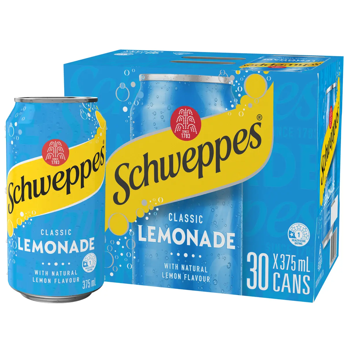 SCHWEPPES LEMONADE 30 CUBE 375ML
