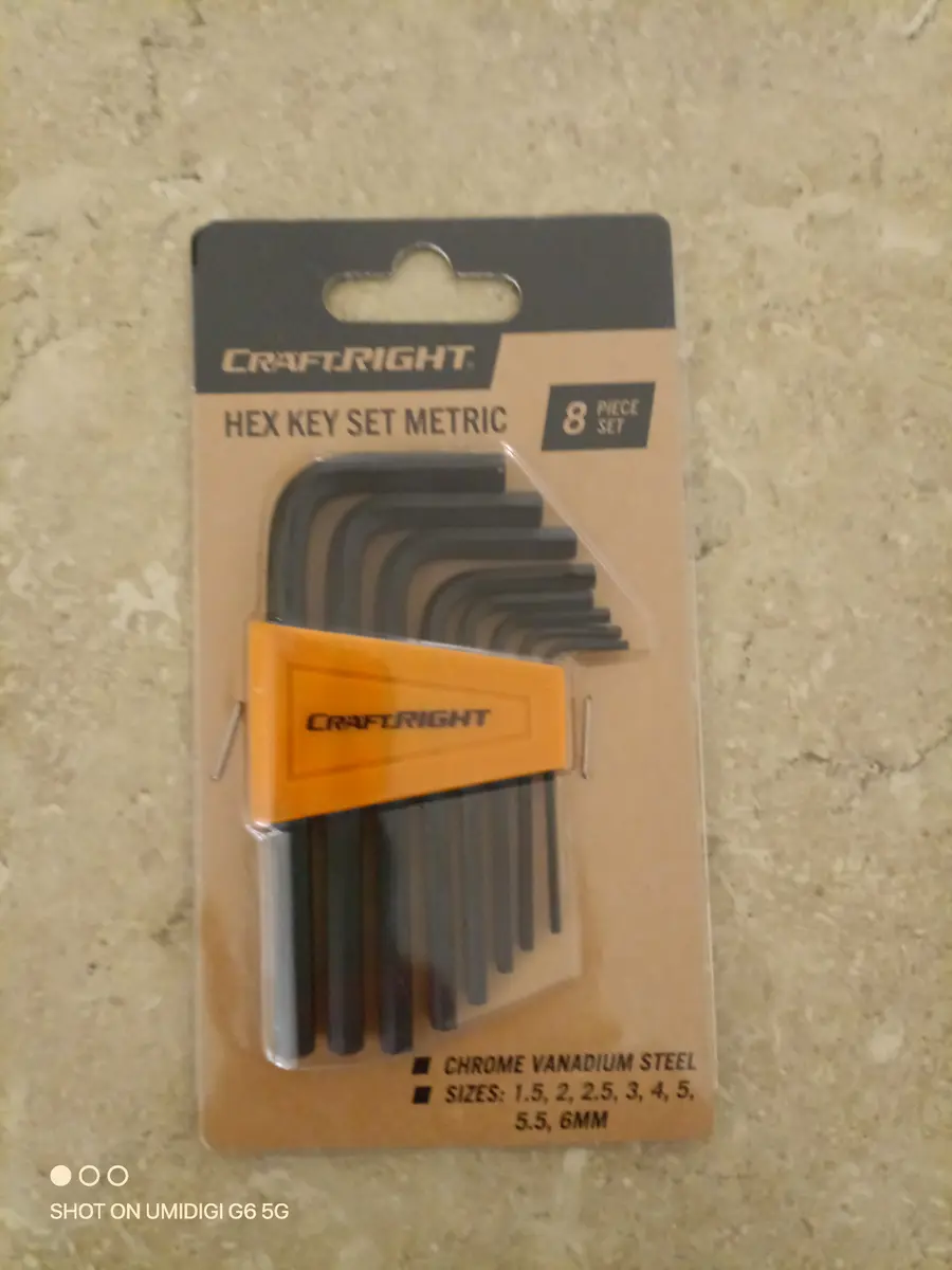 Craftright 8PC Hex Key Set
