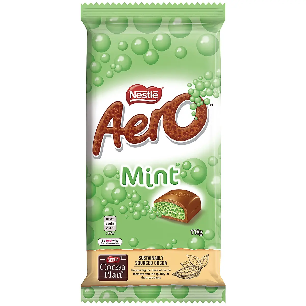 NESTLE AERO CHOCOLATE PEPPERMINT 118G