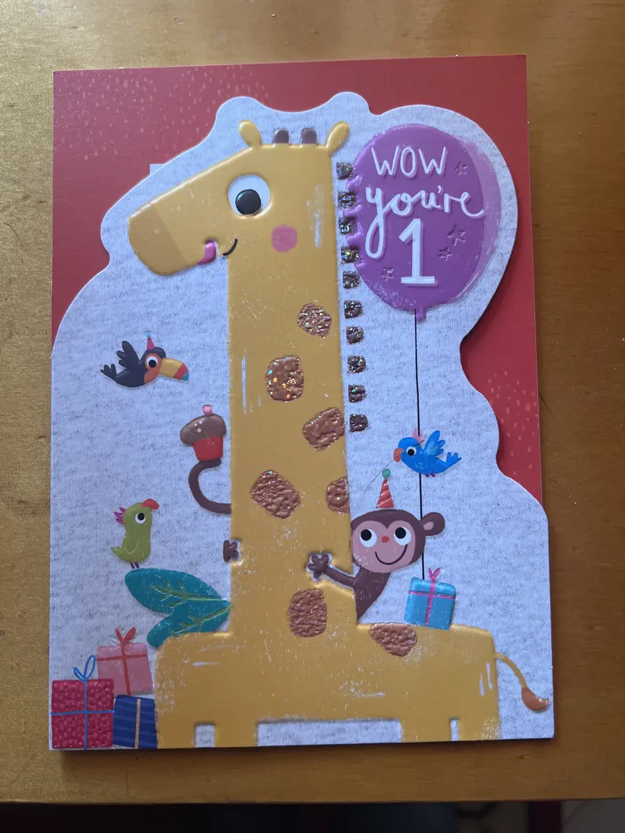 Age 1 Fun Card