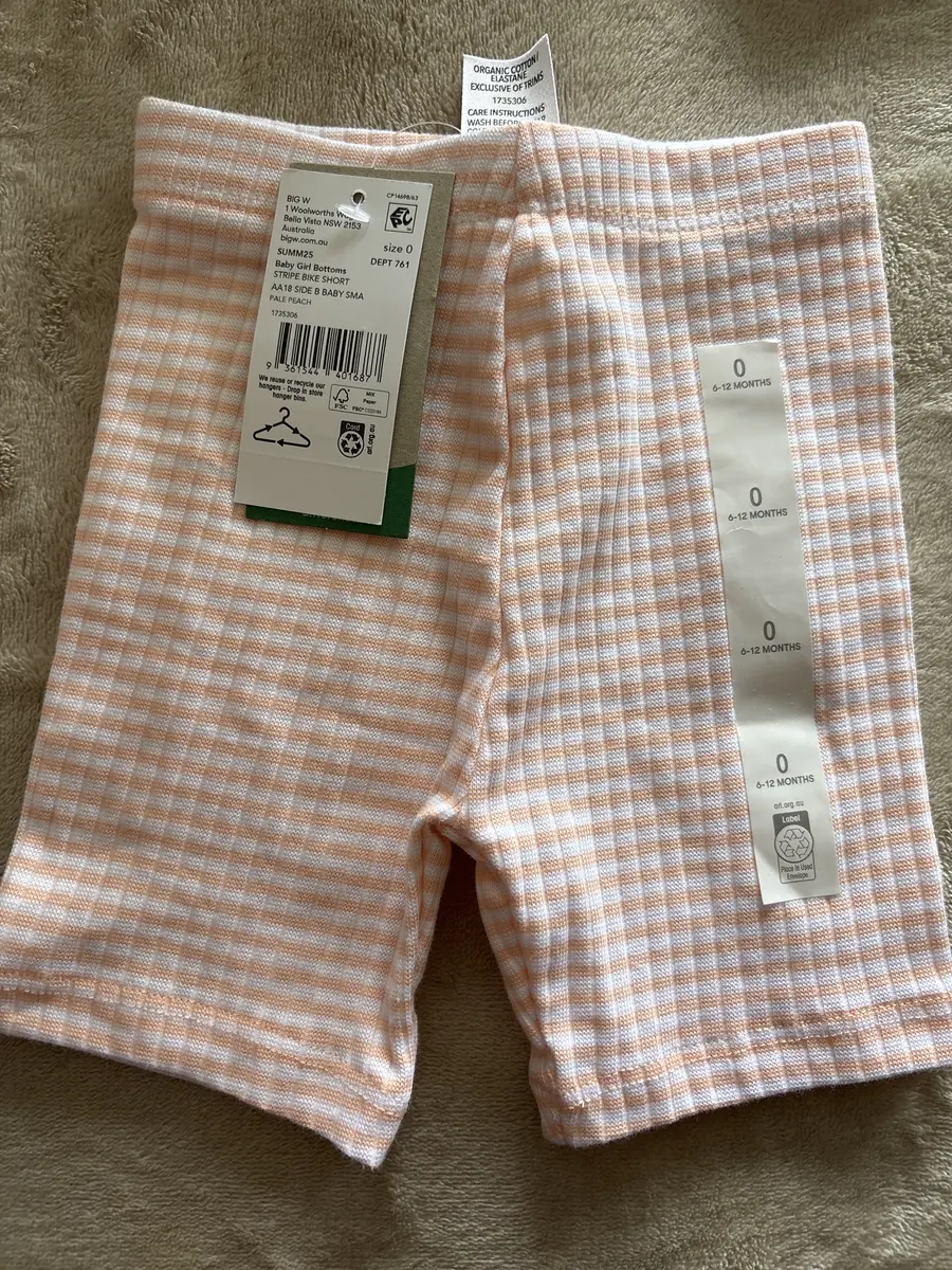 Stripe Bike Shorts for Baby