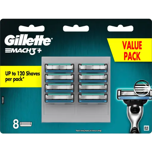 Gillette Mach3 Replacement Cartridges 8CT