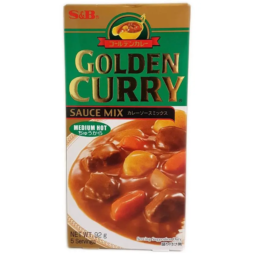 S&B Golden Curry Medium Hot 92g