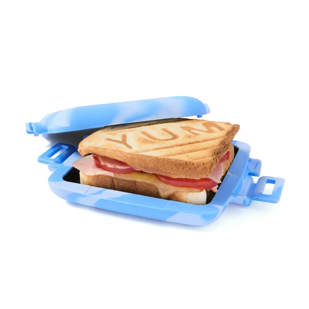 Microwave 'YUM' Grill Toastie Maker, Blue