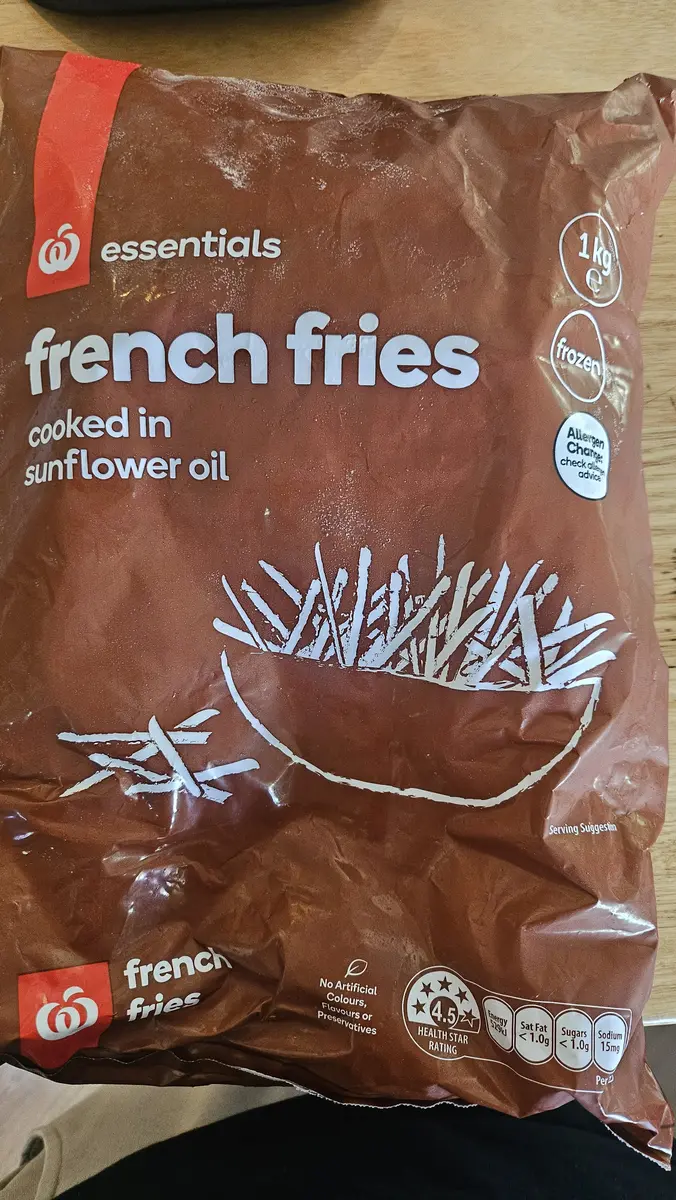 Woolworths French Fries 1kg