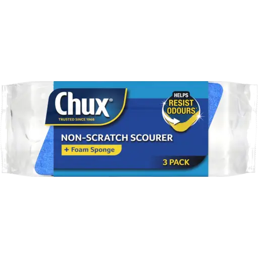 CHUX NON SCRATCH SCOURER SCRUBS 3EA